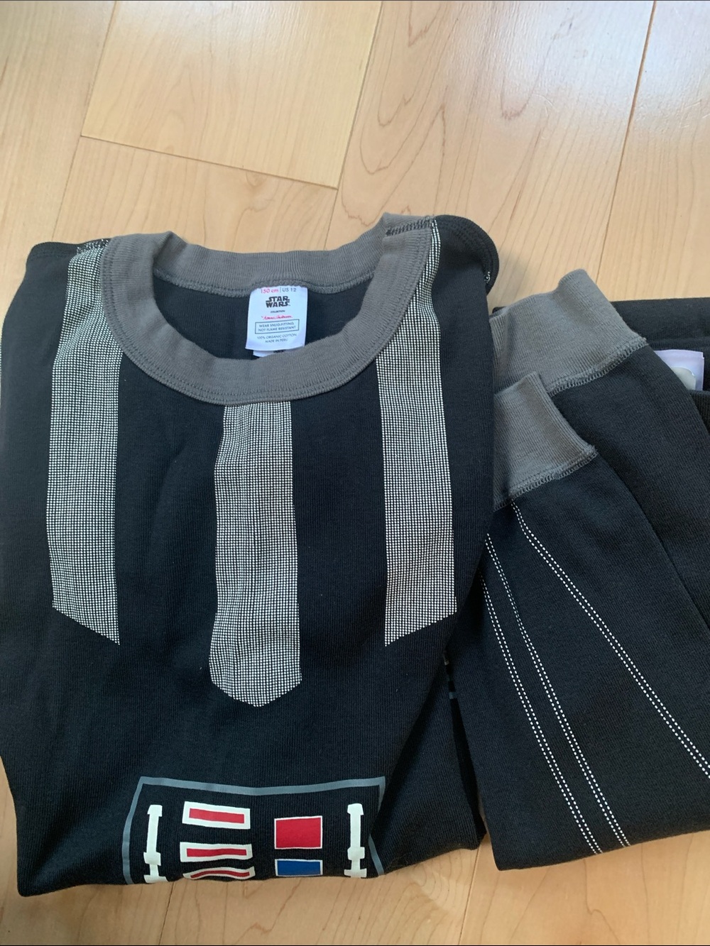 Hanna Andersson Darth Vader Organic Cotton Pjs sz 150/12